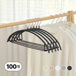  논슬립 어깨뿔방지 옷걸이 100p 5colors - 옷장 정리를 위한 스마트한 초이스