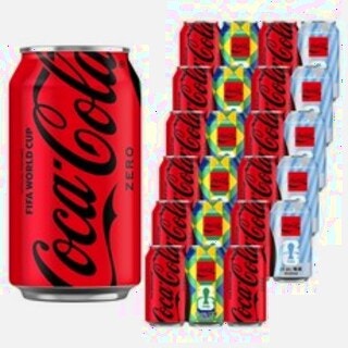  코카콜라 제로 350ml 24개 - 칼로리없는 캔 음료 대용량