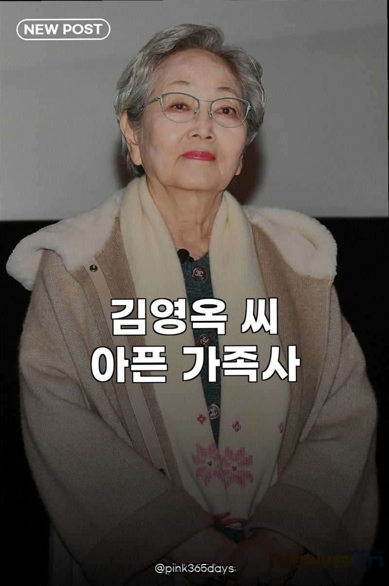 김영옥 가족사, 손주 하반신 마비 힘겨운 시간들을 딛고 일어선 그녀의 이야기
