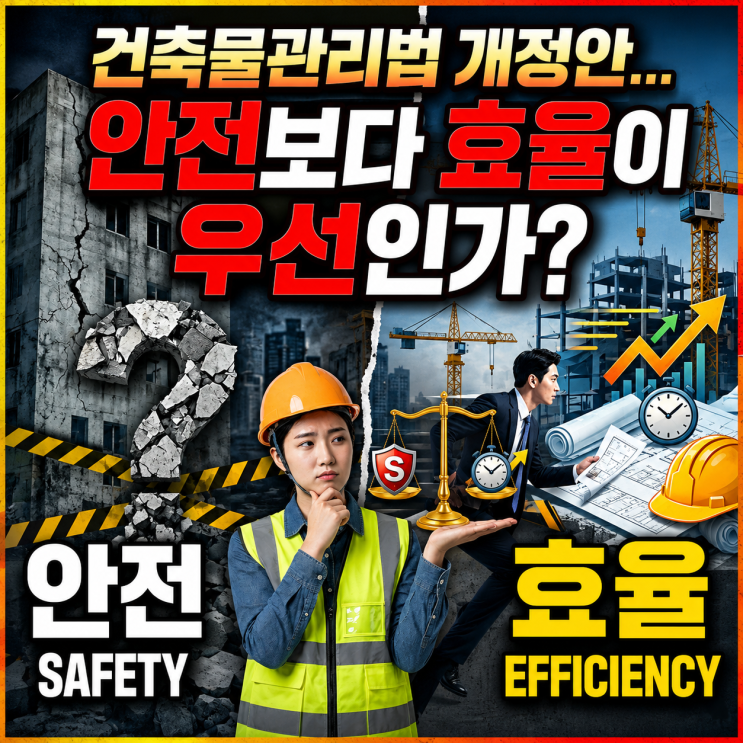  건축물 관리법 개정안, 안전보다 효율이 우선인가?