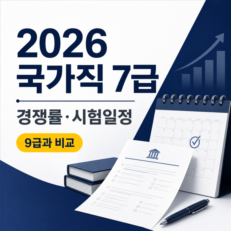 2026 국가직 7급 경쟁률 38.4대 1! 시험일정과 9급 비교 정리