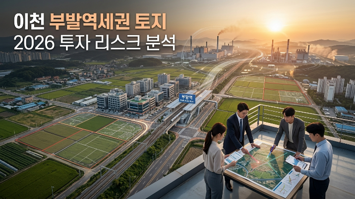  “이천 부발역세권 토지, 지금 들어가도 될까? 2026 실전 투자 리스크 분석”