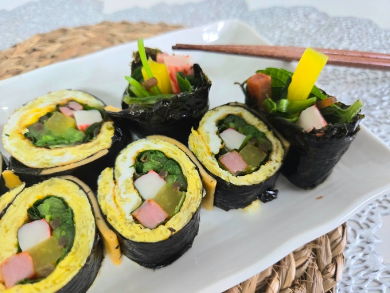 양배추 계란 키토김밥 만들기 다이어트 김밥