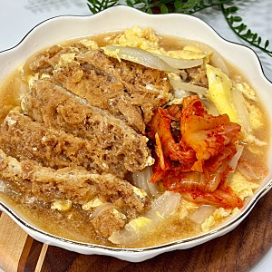 남은 돈까스요리 쯔유없이 가츠동 소스 만들기 돈까스덮밥 레시피