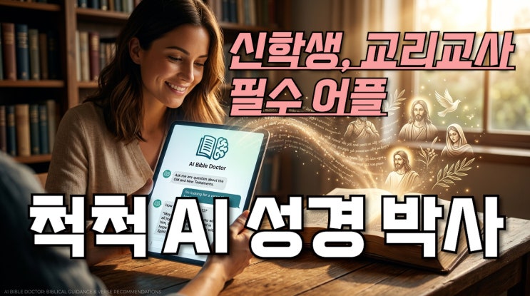  주일학교 교사·신학생 필수!  '척척 AI 성경 박사'로 성경 전문가 되자
