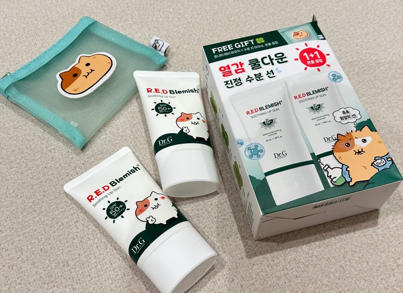 닥터지 레드 블레미쉬 수분 선크림 한달 사용 솔직 후기 | 여름 데일리 민감성 피부 선크림 ....