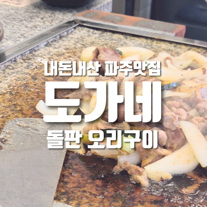  [내돈내산] 파주 돌판에 구워주는 오리로스 맛집 '도가네'