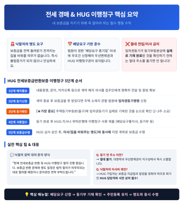 전세 건물 경매시 배당요구 신청 기간 및 낙찰자 명도 대응법