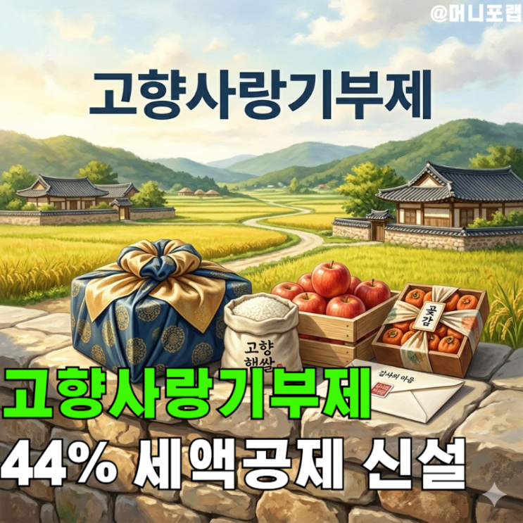  고향사랑기부제 "세액공제 44%", 지금 안 챙기면 늦는다
