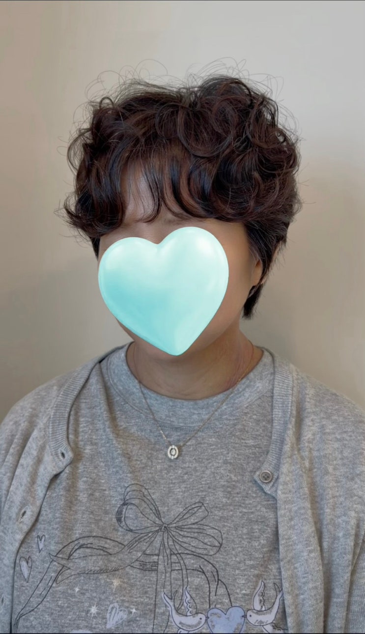  50대 중년 여성에게 추천하는 짧은머리 아이롱펌