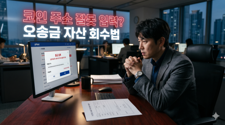  코인 오송금 주소 잘못 입력했을 때? 업비트 바이낸스 착오 전송 회수 소명법