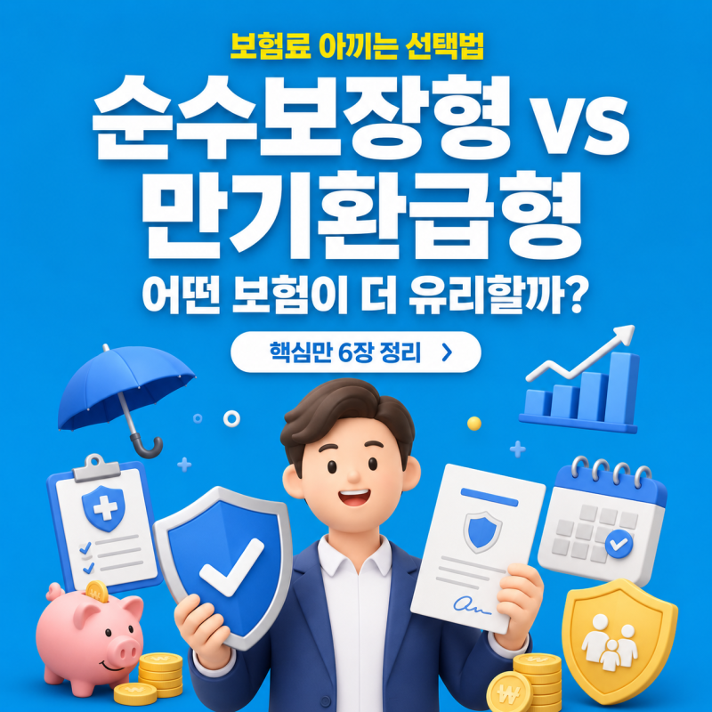 만기환급형 보험이 손해인 이유 3가지 | 순수보장형과 비교 분석
