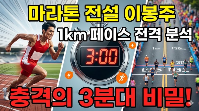 이봉주 마라톤 페이스, 1km에 몇 분일까? 풀코스·하프·10km 기록으로 본 그의 전략은