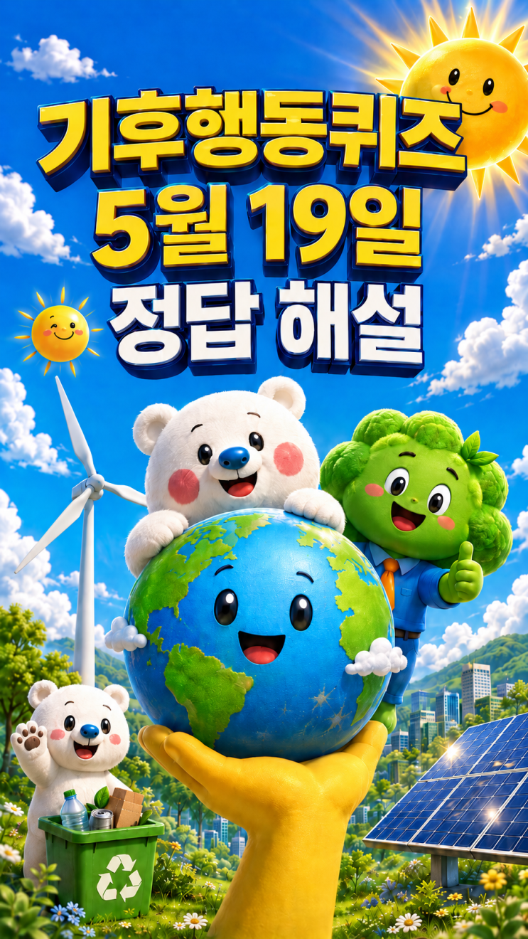  기후행동퀴즈 5월 19일 정답 공개, 오늘 문제 해설·기후변화와 쌀의 영양가