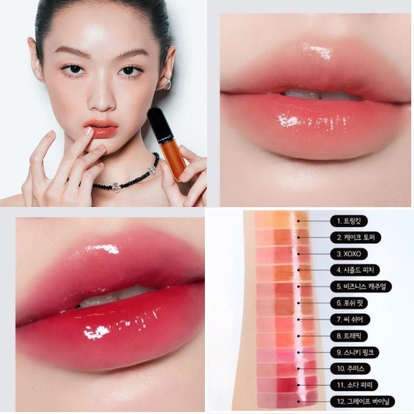 맥 NEW 러스터글래스 스테인글래스 립 틴트 쿨톤 웜톤 전색상 정리 XOXO 시즐드피치
