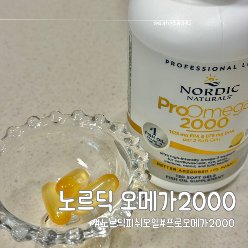 노르웨이 피쉬오일로 만든 노르딕 오메가3 부모님 선물후기 프로오메가 2000