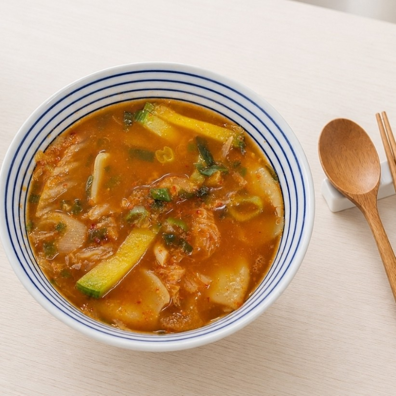 GS보다 맛있는 얼큰김치수제비레시피 수제비만들기 김치수제비만드는법