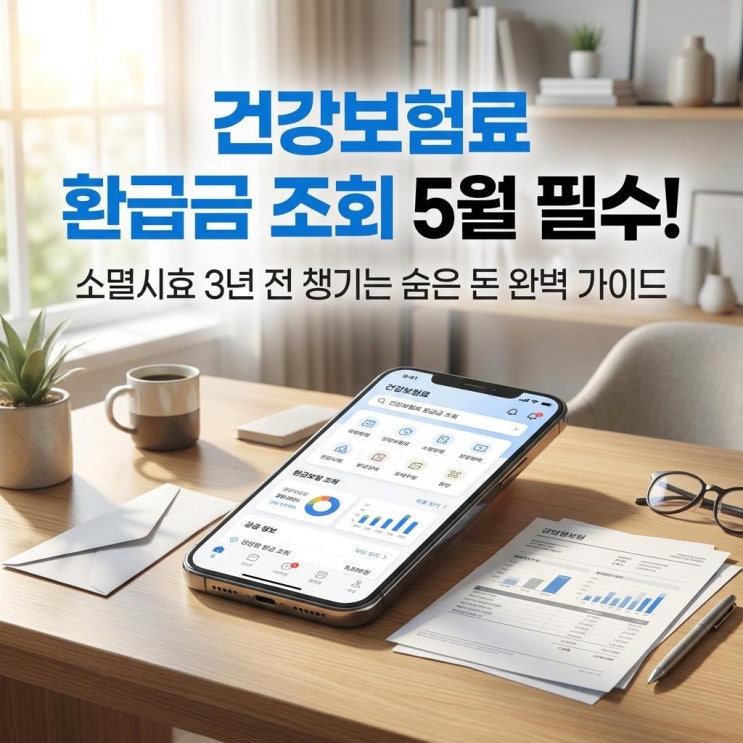  2026 건강보험료 환급금 조회 5월 필수! 소멸시효 3년 전 챙기는 숨은 돈 완벽 가이드