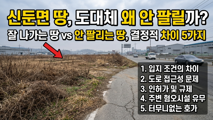  이천 신둔면 토지 안 팔리는 이유 5가지｜2026 실제 매도 실패 사례 분석