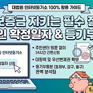대법원 인터넷등기소 확정일자 인터넷 신청 및 열람 등기부등본 발급 방법