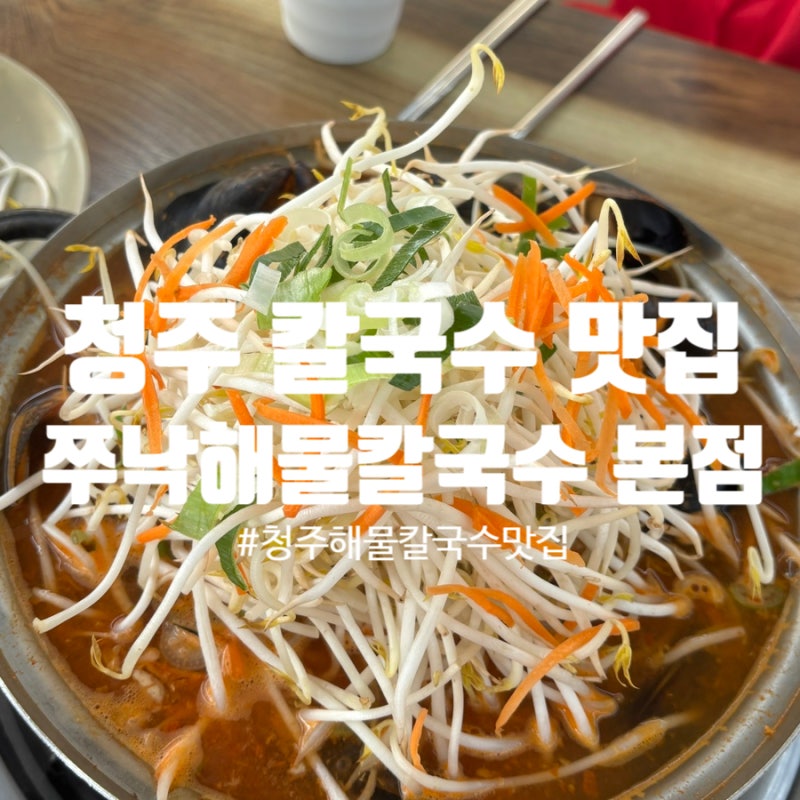 청주칼국수 청주 송절동 맛집 '쭈낙해물칼국수 본점'
