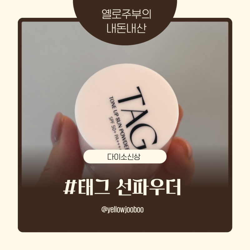 다이소 신상 믿고 샀다가 살짝 당황한 후기… 태그 톤업 선파우더 솔직 리뷰