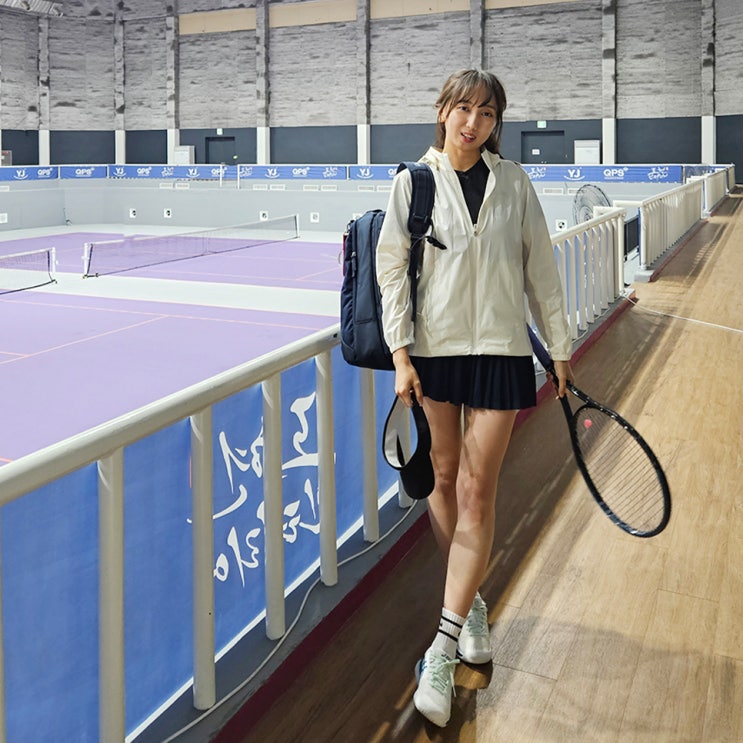  비트로와 함께한 테니스코디, 테니스가방부터 바람막이 티셔츠 선바이저까지