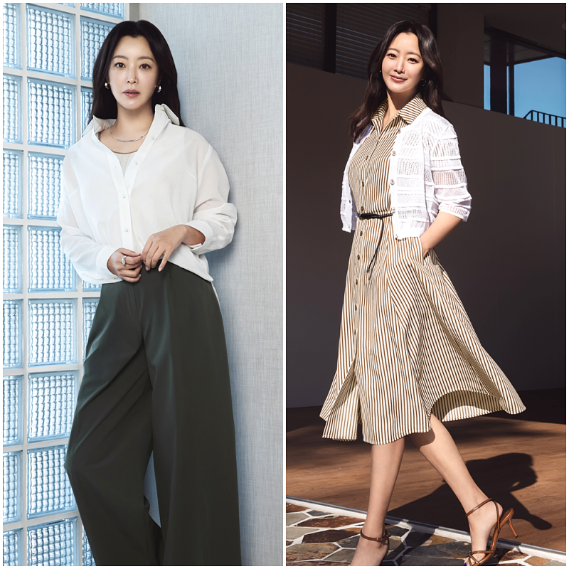 파크랜드 여성복 프렐린 김희선의 여자 여름 코디 추천 룩