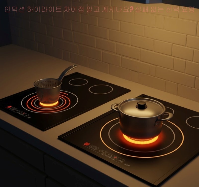 인덕션 하이라이트 차이점 알고 계시나요? 실패 없는 선택 요령