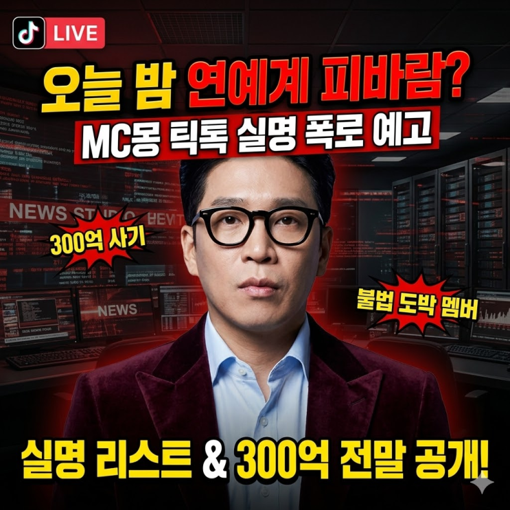  MC몽 틱톡 라이브 폭로 전말: 300억 사기 의혹과 불법 도박 연예인 실명 리스트 요약 (ft. 차가원, PD수첩)