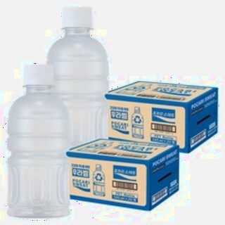  포카리스웨트 무라벨 340ml 40개 - 깔끔한 대용량 수분 보충