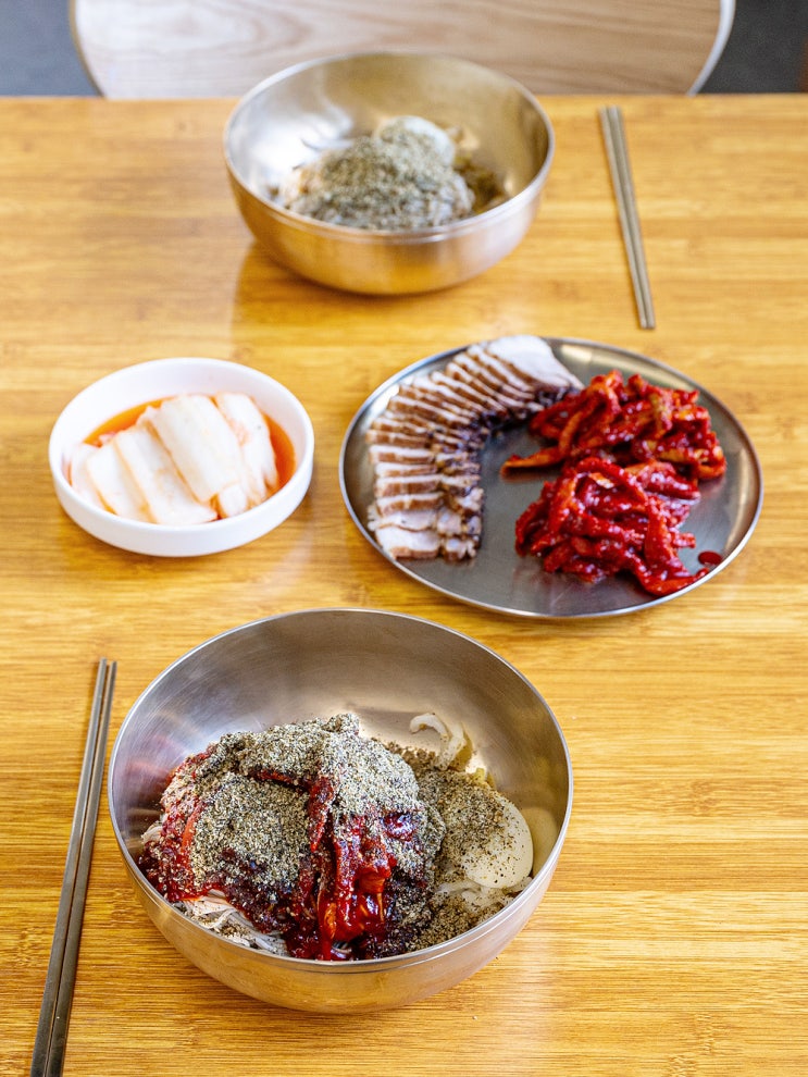  서울막국수맛집 '메밀장터' 들기름막국수 찐후기