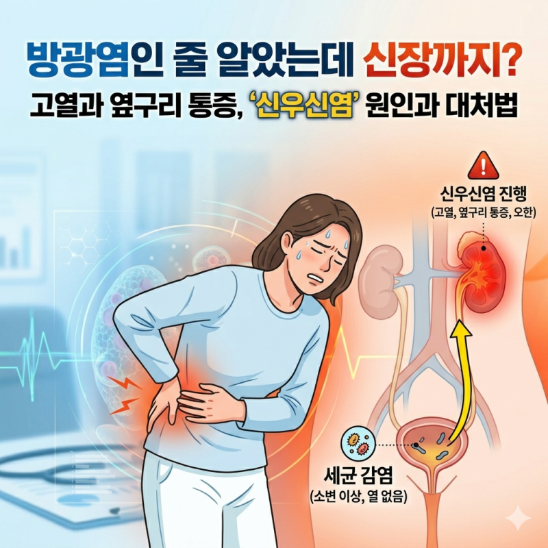 방광염인 줄 알았는데 신장까지 신우신염 원인과 증상 치료