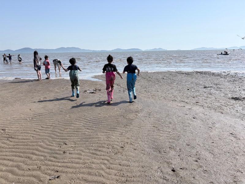 강화도 주말나들이_전원주택 테라스캠핑 후 동막해변 해루질