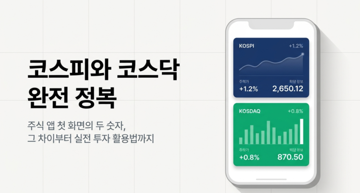  코스피(KOSPI)와 코스닥(KOSDAQ) 완전 정복, 두 시장의 차이부터 투자 활용법까지