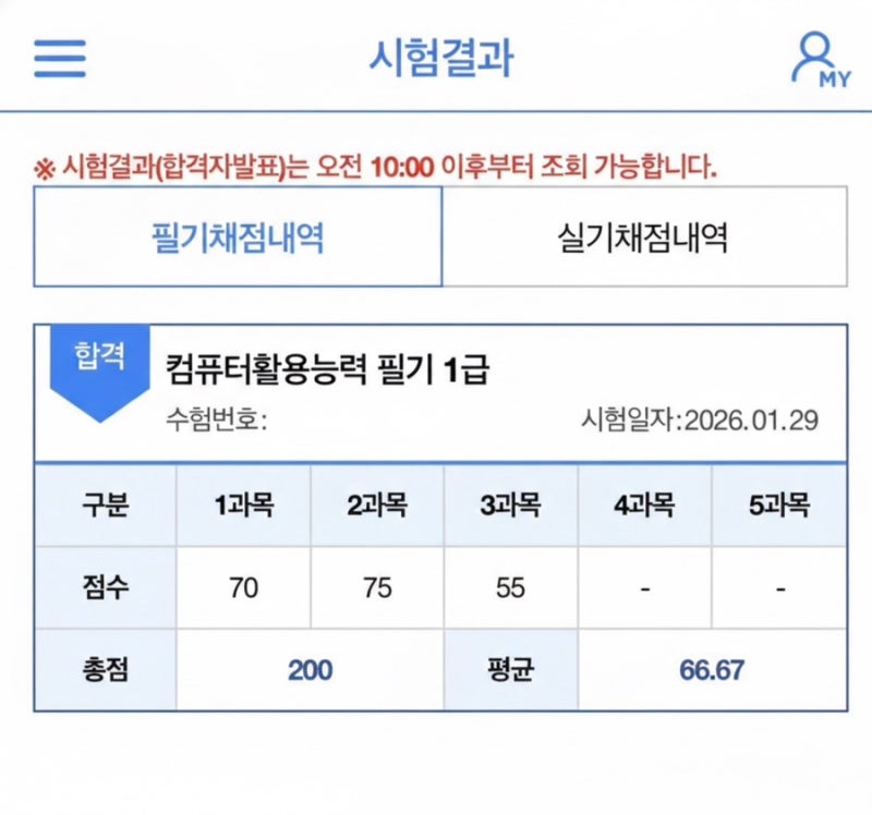 [꿀팁많음] 컴퓨터활용능력1급 필기 컴활의정석 비추천, 시나공cbt 후기