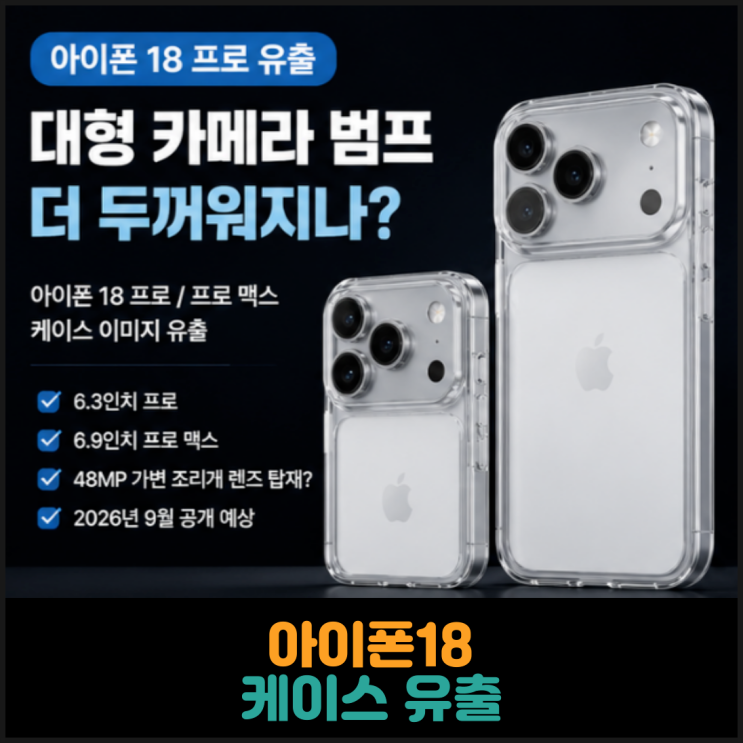  아이폰18 케이스 유출