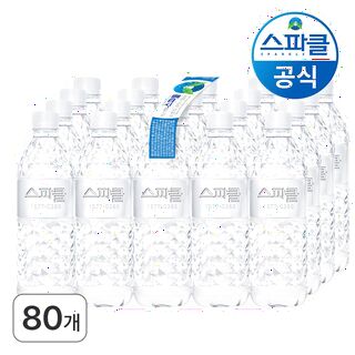  생수 500ml 80병 무라벨 - 깔끔한 대용량 실속 패키지