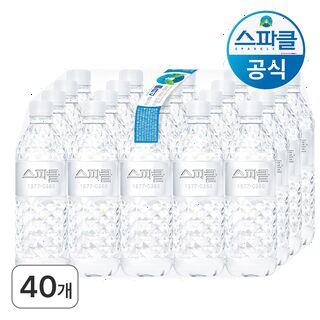  스파클 무라벨 생수 500mL x 40병 - 간편하게 즐기는 깨끗한 선택