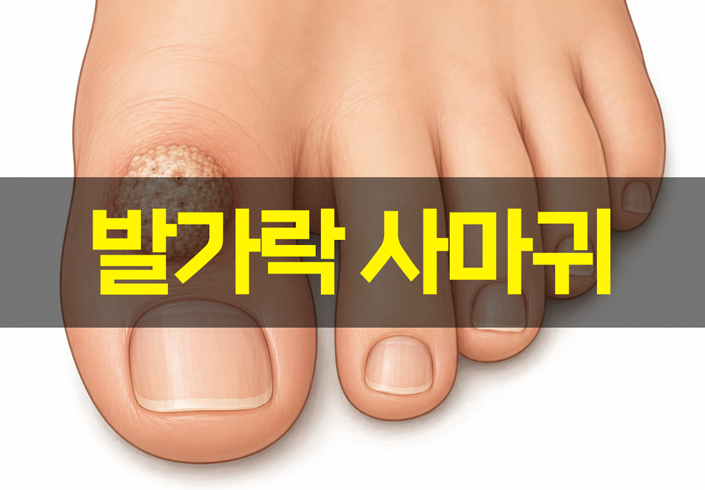 발가락 사마귀 재발하는 원인 파악 통증없는 제거