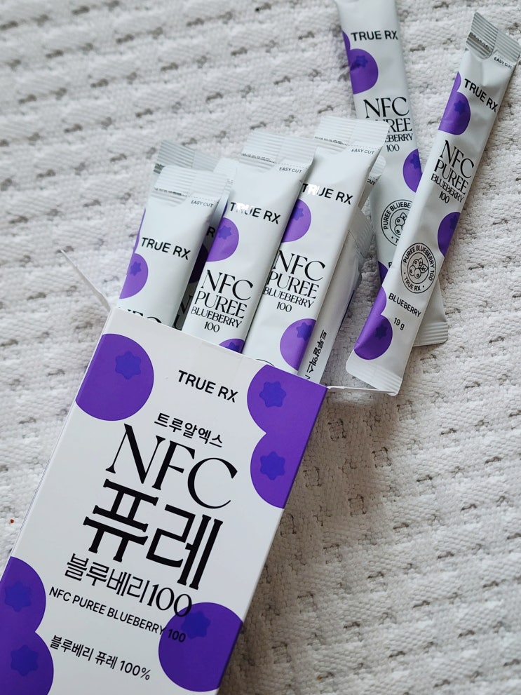  껍질까지 갈아 넣은 블루베리퓨레, 트루알엑스 NFC퓨레블루베리100 솔직리뷰