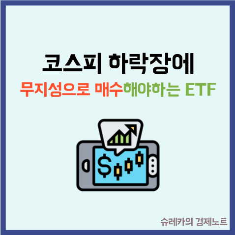  코스피 지수 폭락 하락장에 무지성 매수해야 하는 ETF