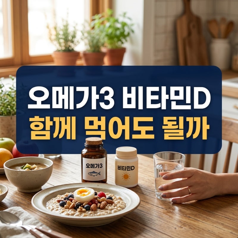 오메가3와 비타민D 같이 먹어도 될까? 효능과 주의사항 정리