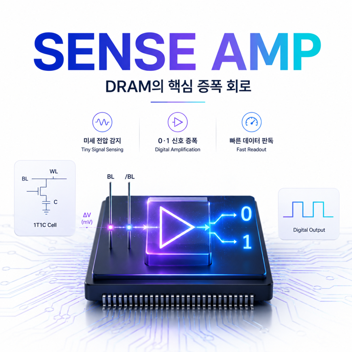  [반도체기초] 센스엠프란? 디램 속 신호 증폭기