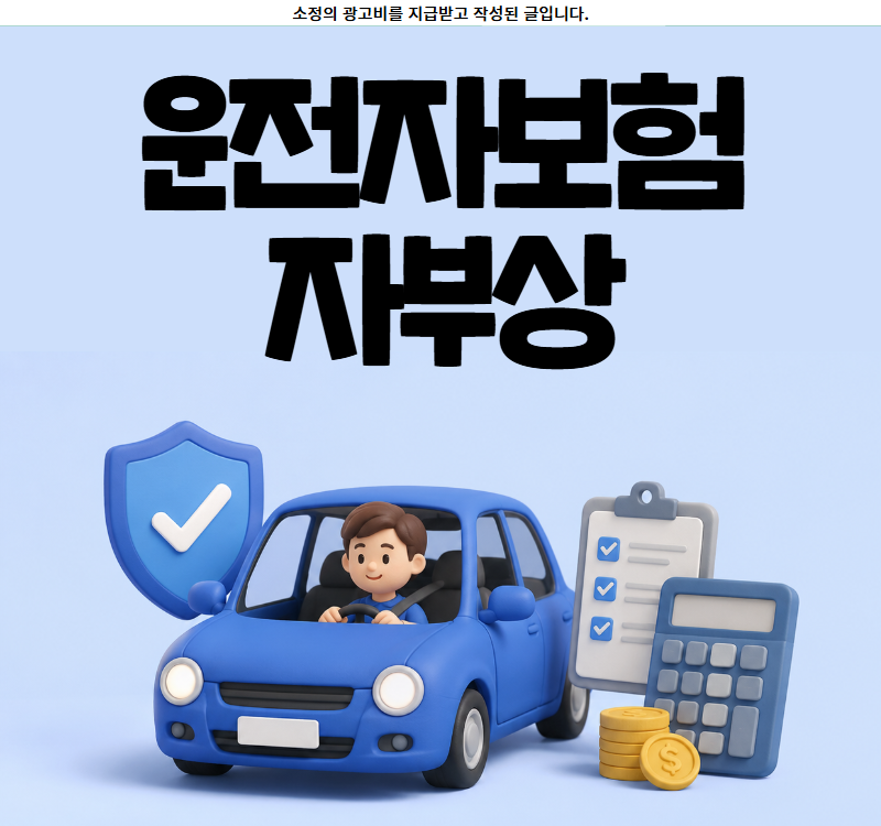 운전자보험 자부상 뜻 서류 중복 가입 가능? 자부상 동승자 차이 가격 비교 사이트