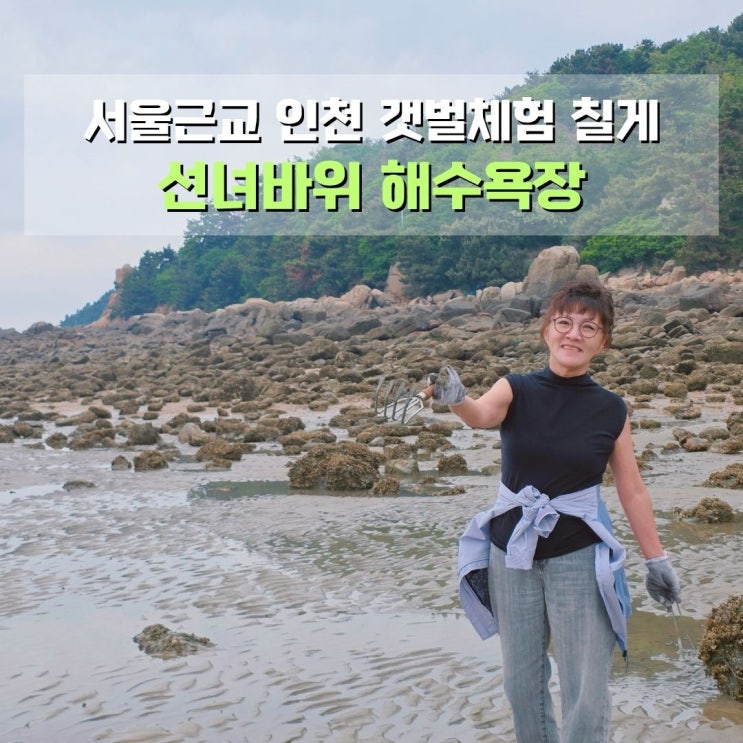  서해 갯벌체험 선녀바위 해수욕장 고동 & 칠게 인천 영종도 을왕리 해변 해루질