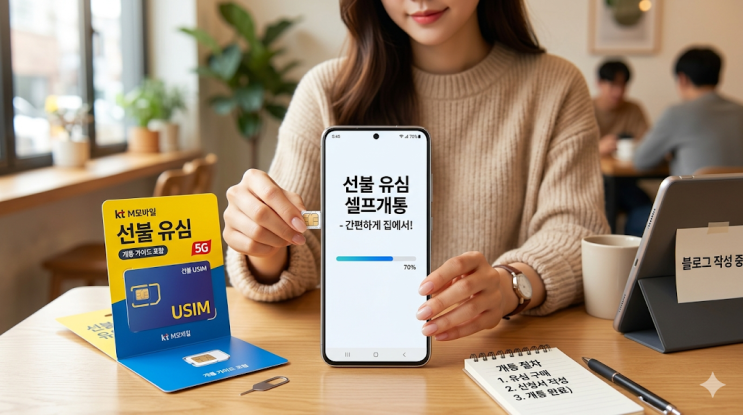  공기계 선불 유심 셀프 개통하는 방법