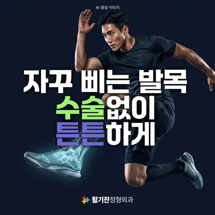  연신내역정형외과, 자꾸 삐는 발목 수술 없이 튼튼하게