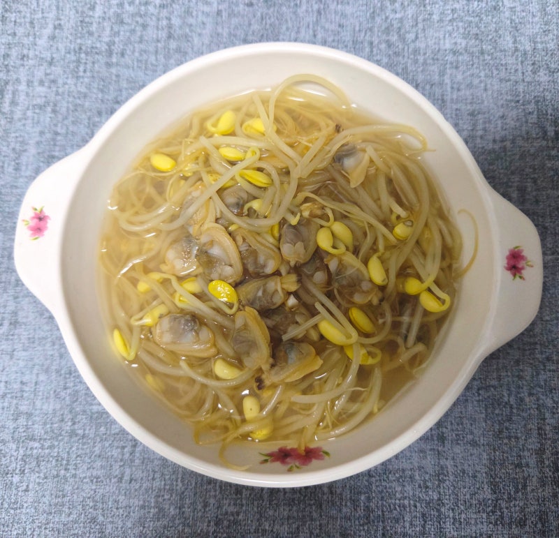 바지락콩나물국 시원하게 끓이는 법! 코인육수 + 냉동 바지락살로 초간단 완성