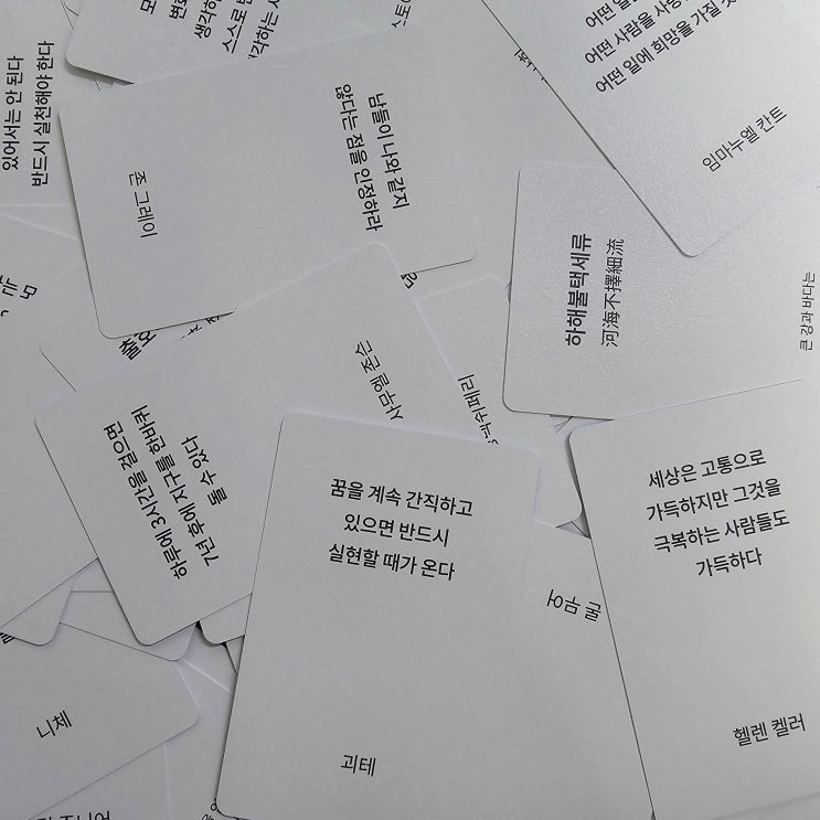 [명언] 비질란테와 동기부여되는 《좋은생각카드》